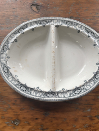 Leuk oud schaaltje in twee delen