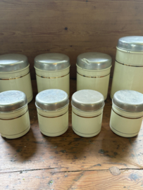 Complete bussen set crème groene letters