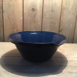 (Verkocht)Roomschaal zwart/blauw