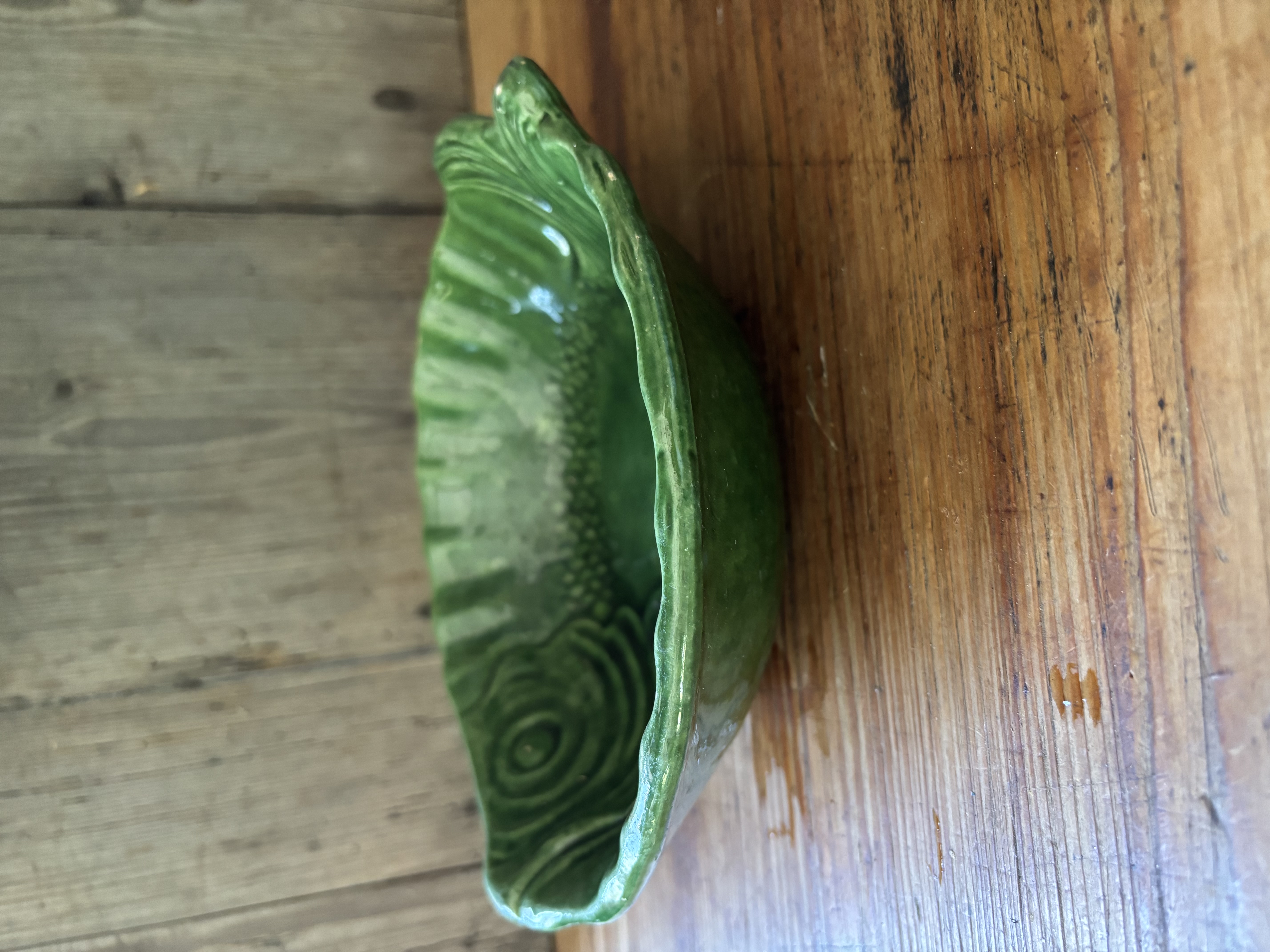 (Verkocht)Groene visschaal