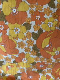 Vintage oranje bloemen sloop