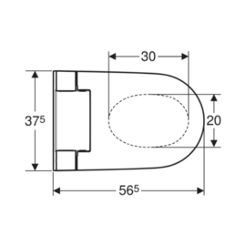 Douchetoilet Geberit Alba Aquaclean (Toilet + zitting met soft-close)
