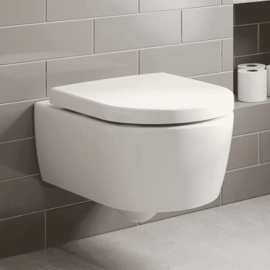 Easylux Verde hangtoilet PACK DirectFlush 370 x 530 mm (hangtoilet + zitting met softclose) - wit - zonder spoelrand