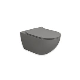Easylux Obi hangtoilet Cycloneflush zonder spoelrand 550 x 355 x 340 mm - antraciet