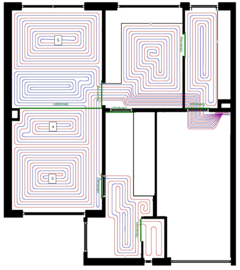 Pakket om vloerverwarming zelf te plaatsen - Prijs per m²