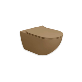 Easylux Obi hangtoilet Cycloneflush zonder spoelrand 550 x 355 x 340 mm - antraciet