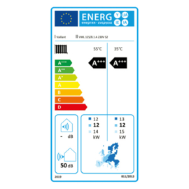 Lucht/water warmtepomp 12 kW Vaillant AroTherm Plus Upgrade VWL 125/8.1 A S2 - 230V