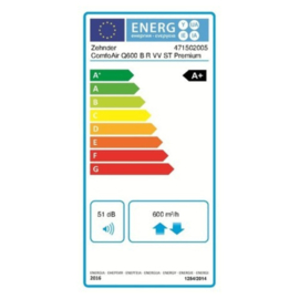 Ventilatie-unit 600m³/h Zehnder ComfoAir Q Premium CA Q600