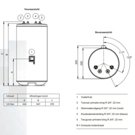 CV-boiler De Dietrich Aquavie 125B