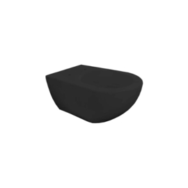 Easylux Obi hangtoilet Cycloneflush zonder spoelrand 550 x 355 x 340 mm - zwart mat