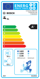 Warmtepompboiler 260L Bosch Compress CS 5001 DW 260