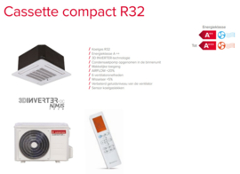 Mono-split Airco 3,5 kW Ariston Casette Compact R32