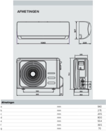 Ariston Monosplit Prios R32 70 MUDO