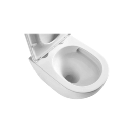 Easylux Maki hangtoilet Cycloneflush rimless PACK (hangtoilet + zitting met softclose) - zonder spoelrand - wit mat - 520 x 365 mm