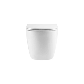 Easylux Brio hangtoilet PACK (hangtoilet + zitting) 360 x 520 mm - zonder spoelrand - softclose - quick release - wit mat