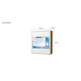 Mono-split Airco 3,7 kW LG Artcool Gallery Premium A12GA2 (digitaal scherm)