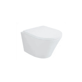 Easylux Mezzo compact hangtoilet PACK (hangtoilet + zitting softclose/quickrelease) - zonder spoelrand - wit - 360 x 470 mm