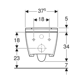 Douchetoilet Geberit Sela (Toilet + zitting met soft-close)