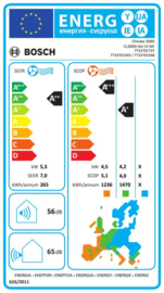 Mono-split Airco 5,3 kW Bosch CL3000i