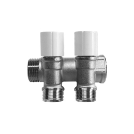 Collector 3/4" met afsluitkranen 2 x M22