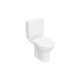Geberit Selnova PACK staand toilet 355 x 665 mm - rimfree (staande toilet H + spoelreservoir AP128 + toiletzitting Softclose) zonder spoelrand - wit