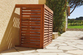 Beschermkooi behandeld hout 900x450x680 mm