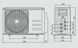 Ariston Externe Unit Nevis Dual 55