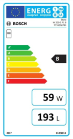 CV-boiler 200L Bosch Stora W 200-5 P1 B-Label