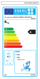Warmtepompboiler 100L Ariston Lydos Hybrid WIFI 100 C
