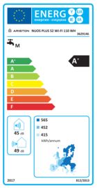 Warmtepompboiler 110L Ariston Nuos Plus S2 WIFI 110 WH