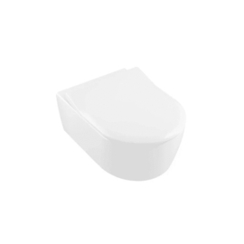 Easylux Verde hangtoilet PACK DirectFlush 370 x 530 mm (hangtoilet + slimseat zitting met softclose) - wit - zonder spoelrand
