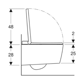 Douchetoilet Geberit Sela (Toilet + zitting met soft-close)