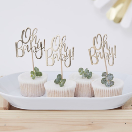 Oh Baby! Cupcake toppers (12 st)
