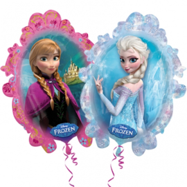 Folieballon Frozen, Anna en Elsa 23inch / 58cm