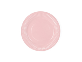 Licht roze bordjes, 18 cm (6 st)