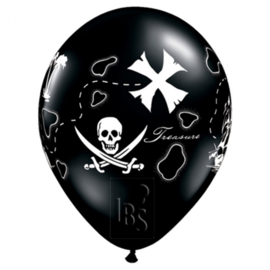 Pirate Schatkaart Ballon, 5 stuks