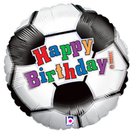 Happy Birthday Voetbal 18inch/45cm