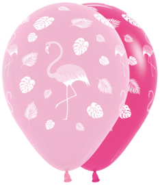 Tropical Flamingo ballonnen, 5 stuks