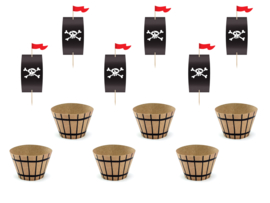 Cupcake kit piraten feestje