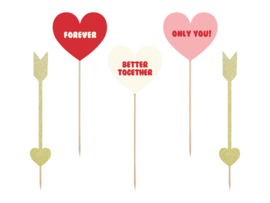 Caketoppers Hearts & Arrows