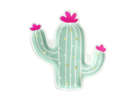 Cactus bordjes 6 stuks