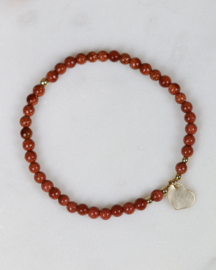 Goudsteen armband - hoop - goldfilled