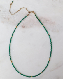 Emerald zirkonia necklace