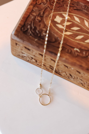 Circle in circles - Ketting - Gold filled