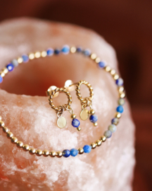 Adore armband lapis lazuli goud - wijsheid