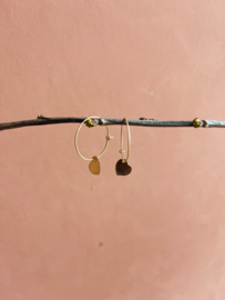 Hearts oorbellen - goldfilled