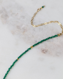 Emerald zirkonia necklace