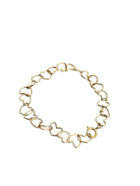Armband big Hearts - goldfilled