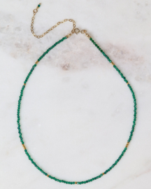 Emerald zirkonia necklace