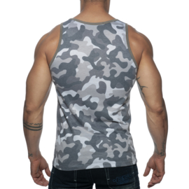 Addicted Washed Camo Tank-Top